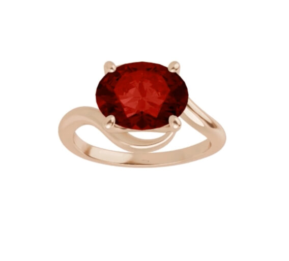 Ruby Ring, Oval Shape - 72042 - Image 3